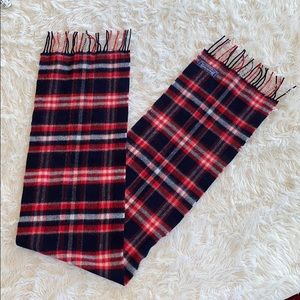 Highland Tweeds 100% lambswool plaid scarf unisex